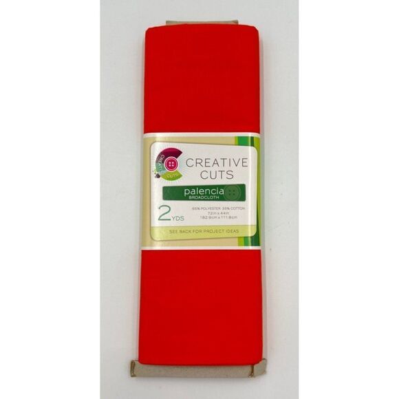 Creative Cuts Palencia Broadcloth Craft Fabric Orange 2 Yards 72" X 44 - Picture 1 of 4
